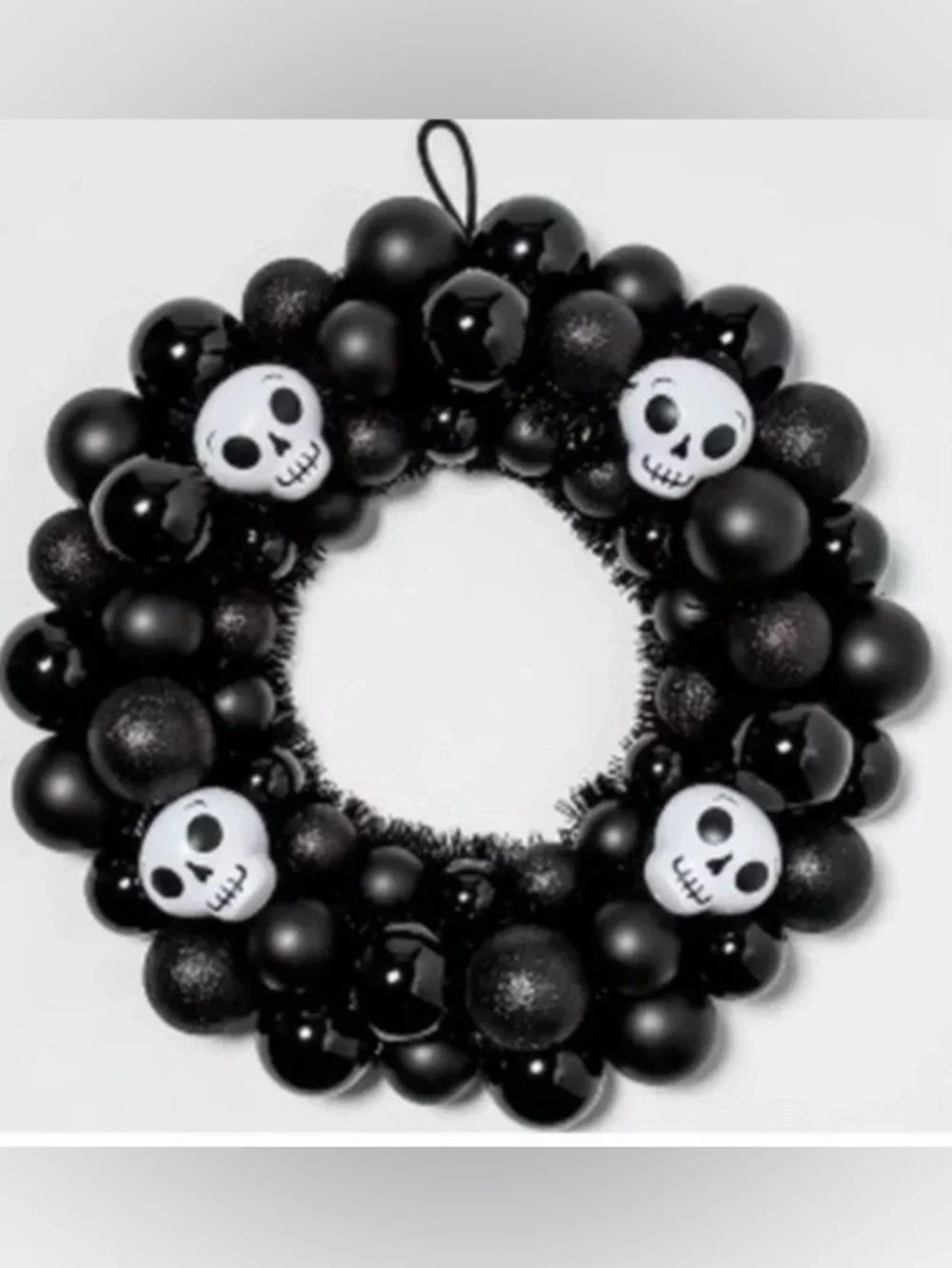 Hyde & eek! Boutique Halloween door wall wreath NEW NWT 17 in shatterproof
